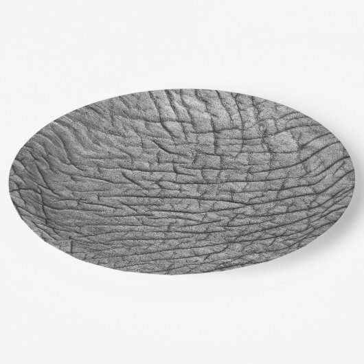 Elefantenhaut Pappteller (Schrägansicht)