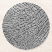 Elefantenhaut Runder Pappuntersetzer (Vorderseite)