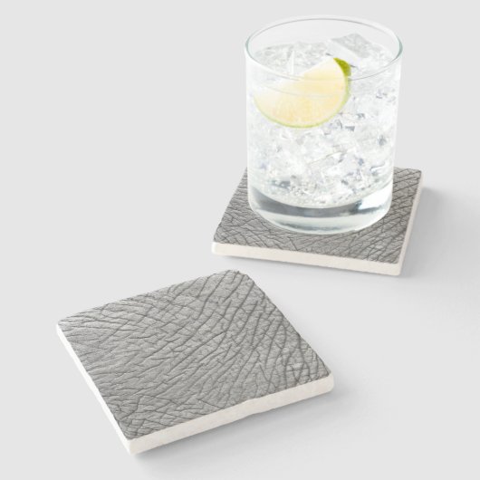 Elefantenhaut Steinuntersetzer (Seitenansicht)