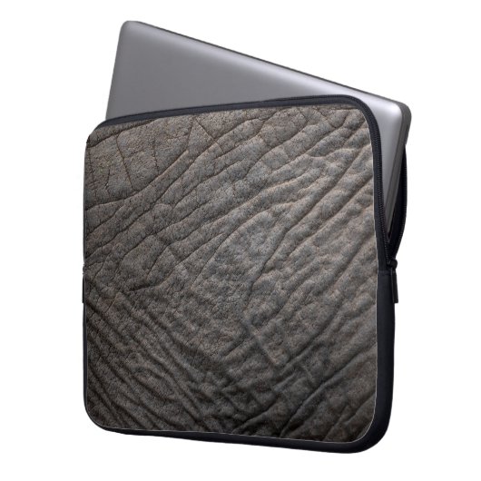 Elefantenhauttextur Laptopschutzhülle (Vorderseite Links)