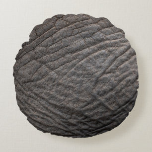 Elefantenhauttextur Rundes Kissen