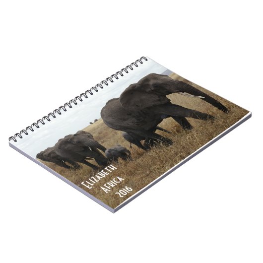 Elefantenherde Notizblock (Linke Seite)