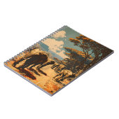 Elefantenherde Vintag Notizblock (Linke Seite)