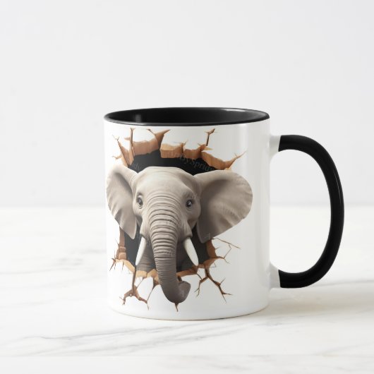 Elefantenhintergrund ausschneiden tasse (Rechts)