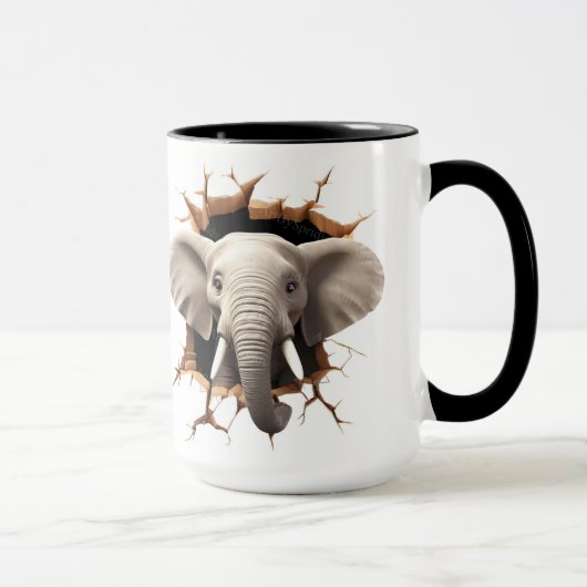 Elefantenhintergrund ausschneiden tasse (Rechts)