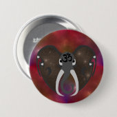 Elefantenhören auf den Kosmos Button (Vorne & Hinten)