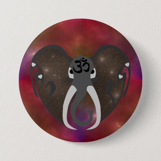 Elefantenhören auf den Kosmos Button (Vorderseite)
