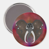 Elefantenhören auf den Kosmos Magnet (Vorderseite/Rückseite)