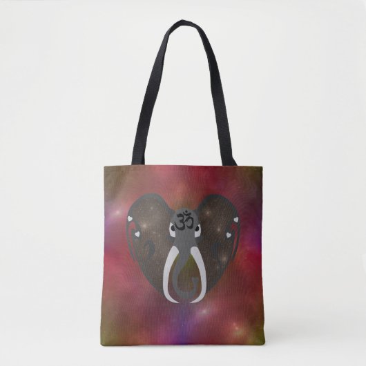 Elefantenhören auf den Kosmos Tasche (Vorderseite)