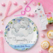 Elefantenjunge Baby Dusche Party Papierteller. Pappteller (Party)