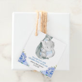 Elefantenjunge Babydusche Geschenkanhänger (Beispiel)