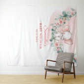 Elefantenjunge Eukalyptuskranke Wandteppich (Beispiel (Horizontal))