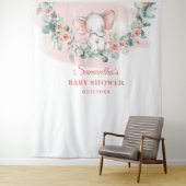 Elefantenjunge Eukalyptuskranke Wandteppich (Beispiel)