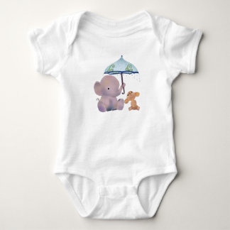 Elefantenkinder Baby Strampler