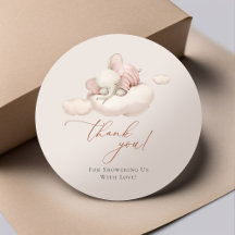 Elefantenklassischer Rundsticker