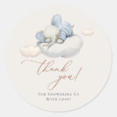 Elefantenklassischer Rundsticker Runder Aufkleber (Vorderseite)