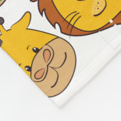 Elefantenkuh, weiße Kinder Fleecedecke (Ecke)