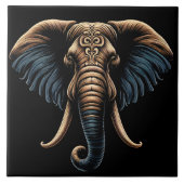 Elefantenkunst Fliese (Vorderseite)