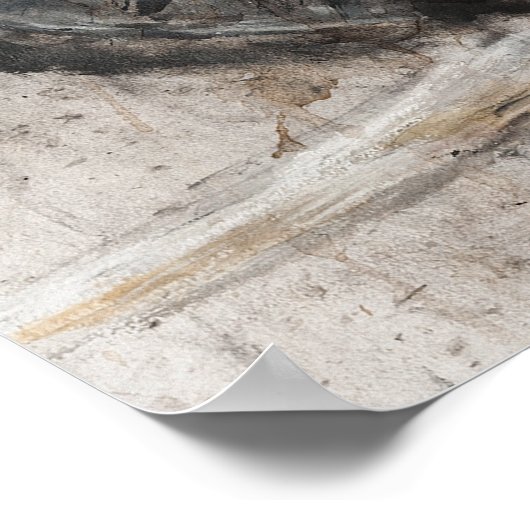 Elefantenkunst Poster (Ecke)