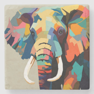 Elefantenkunst Steinuntersetzer