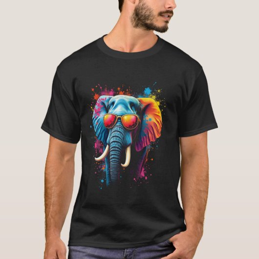 Elefantenkunst T-Shirt (Vorderseite)