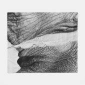 Elefantenleder Fleecedecke (Vorderseite (Horizontal))