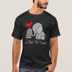 Elefantenliebe braucht keine Worte Autismus-Bewuss T-Shirt
