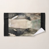 Elefantenliebhaber Badhandtuch Set (Handtuch)