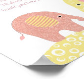 Elefantenmädchen aus Kinderzimmer Poster (Ecke)
