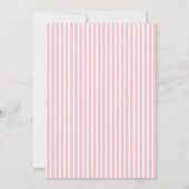 Elefantenmädchen Babydusche mit Post rosa Rose Einladung (Rückseite)