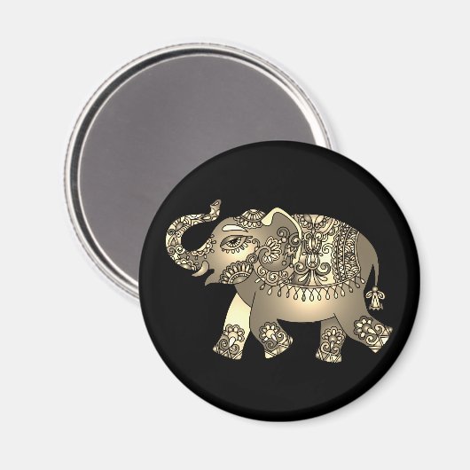 Elefantenmagnet Magnet (Vorderseite/Rückseite)