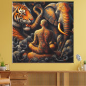 Elefantenmann Leinwanddruck (Insitu (Wohnzimmer))