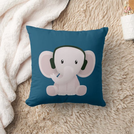 Elefantenmusik Kissen (Decke)
