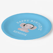 Elefantenmusik Pappteller (Schrägansicht)