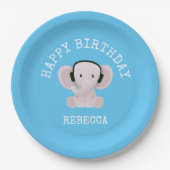 Elefantenmusik Pappteller (Vorderseite)