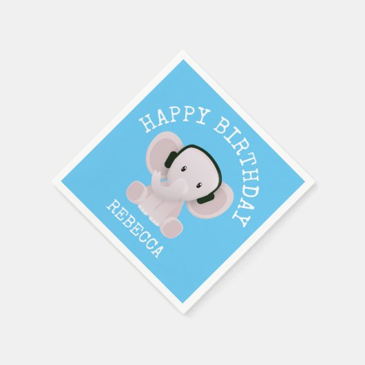 Elefantenmusik Serviette (Ecke)