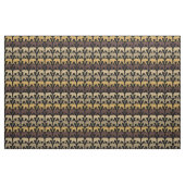 Elefantenmuster auf schwarz stoff (Yard (91,4 cm))