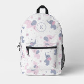 Elefantenmuster aus niedlichem Cartoon Bedruckter Rucksack (Vorderseite)