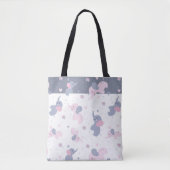 Elefantenmuster aus niedlichem Cartoon Tasche (Vorderseite)