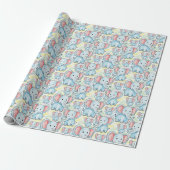 Elefantenmuster Geschenkpapier (Ungerollt)