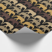 Elefantenmuster Geschenkpapier (Ecke)