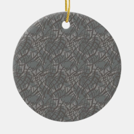 Elefantenmuster Keramik Ornament (Vorne)