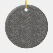 Elefantenmuster Keramik Ornament (Hinten)