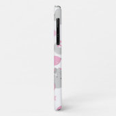 Elefantenmuster, Niedliche Elefanten - rosa grau Case-Mate iPhone Hülle (Hinten/Links)