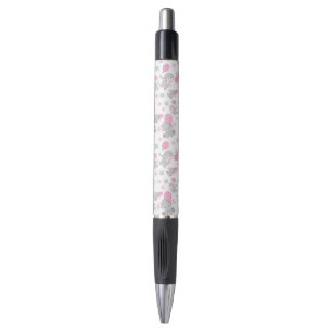 Elefantenmuster, Niedliche Elefanten - rosa grau Kugelschreiber
