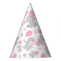 Elefantenmuster, Niedliche Elefanten - rosa grau