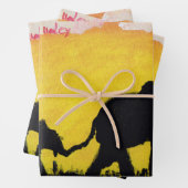 Elefantenpapier Geschenkpapier Set (Beispiel)