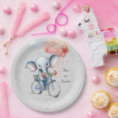 Elefantenpapierplatte für Wasserfarbenzyklen Pappteller (Party)