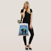 Elefantenparade in Aqua Tasche (Am Model)