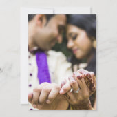 Elefantenpartei und indische Blume Einladung (Rückseite)